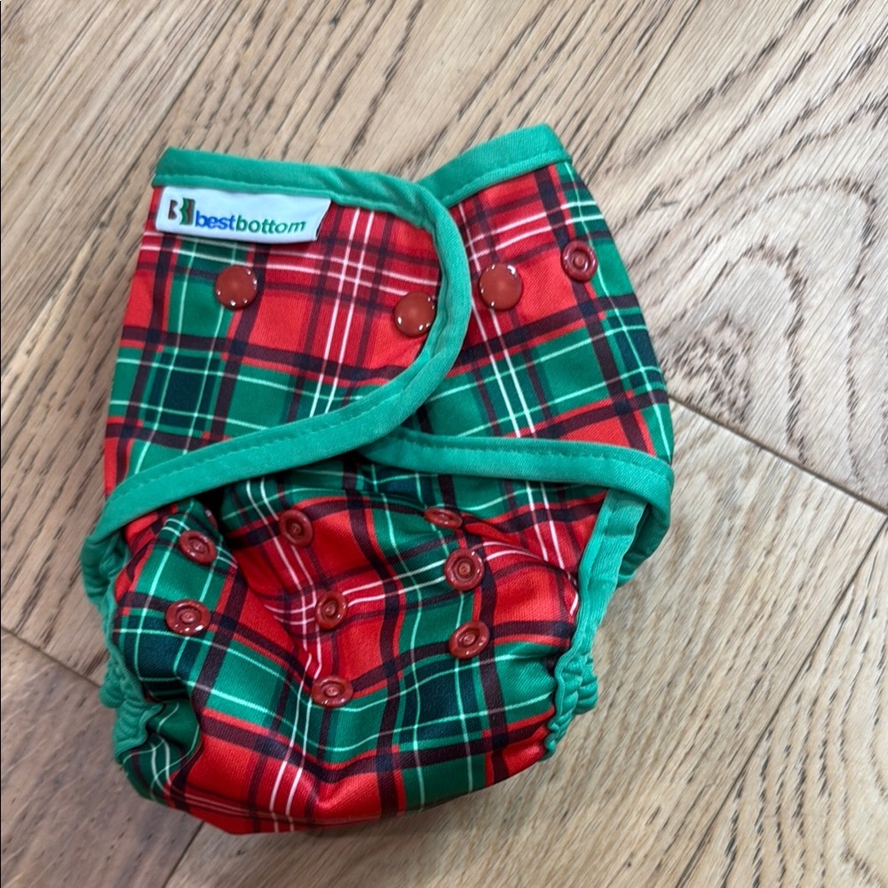 Best Bottom Christmas Plaid diaper cover